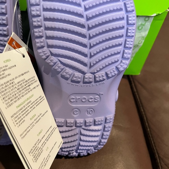 Crocs Classic Clog in Mystic Purple toddler size C10 NWT in box - Picture 5 of 5